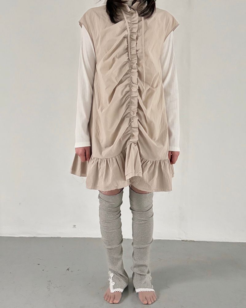 fungus(ファンガス)の「Shape Shirring Dress(Dresses)」