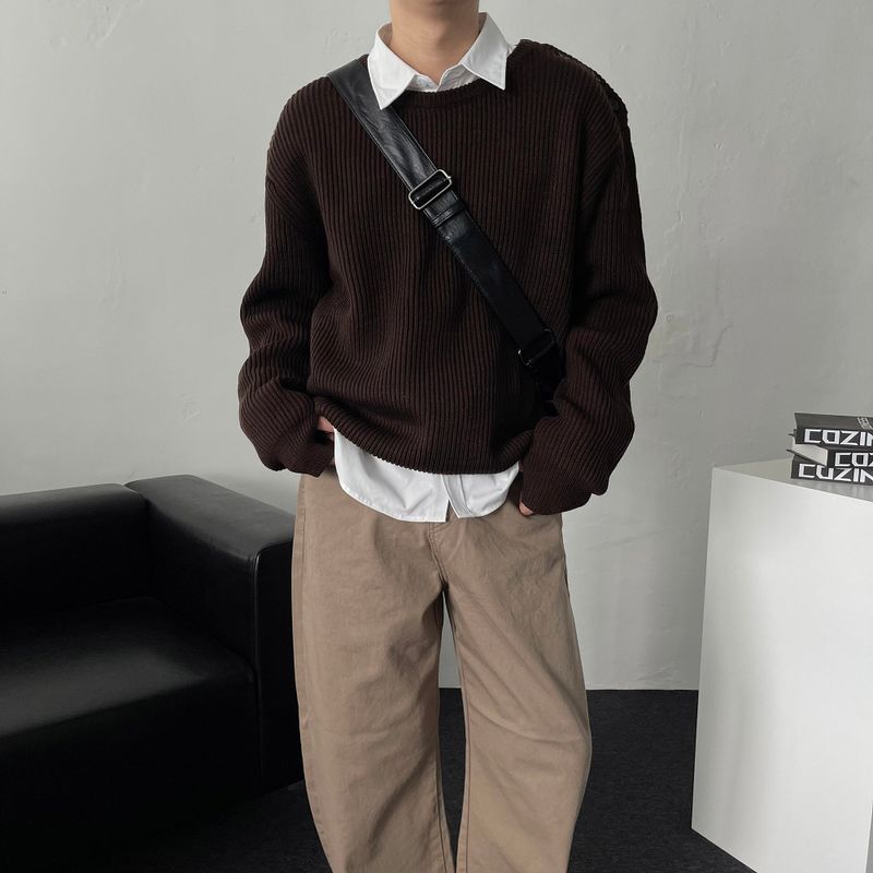 OA Mode Shoulder Round Knitwear (4 colors)