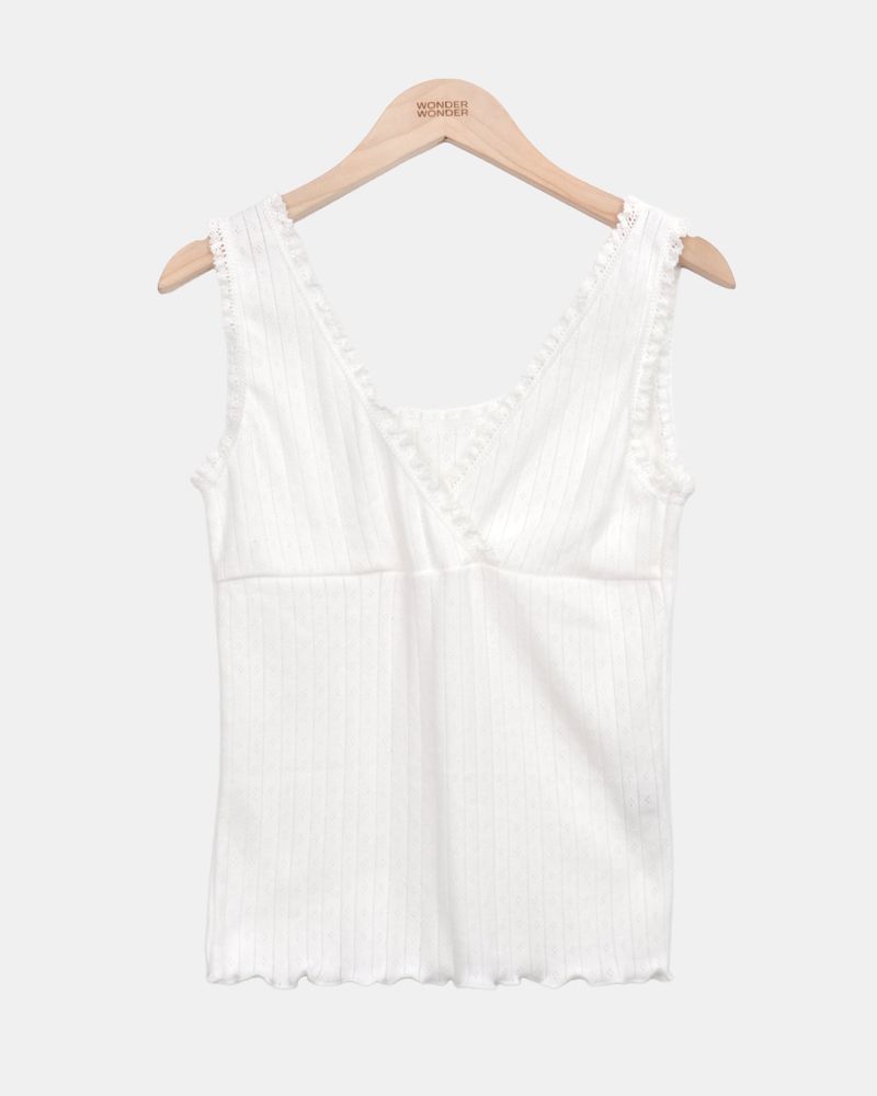 Sharu Lace Wrap Sleeveless Top