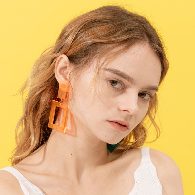 Crystalsquare - Neon Orange