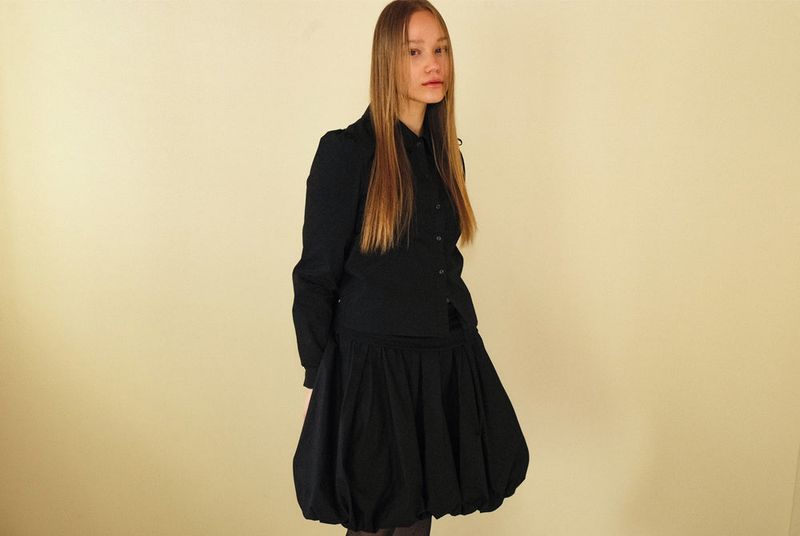 Ribbon pumpkin warmer skirt *Midi