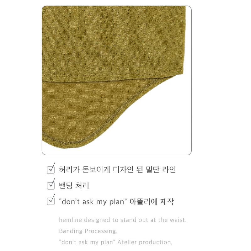 HALTERNEK KNIT VEST_OLIVE
