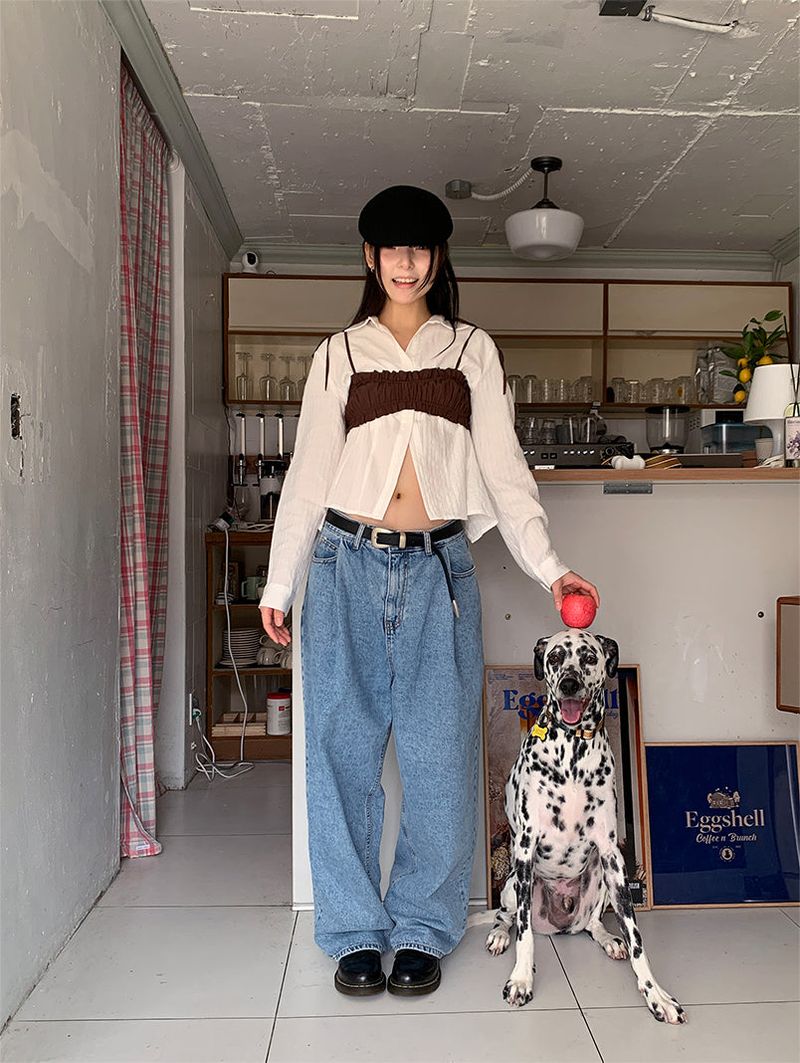 FORMAL PINTUCK JEANS