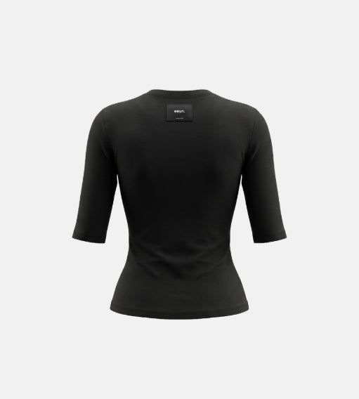 26SS★ [ EEUN BASIC ] Chewing Three Quarter Slim T-shirt