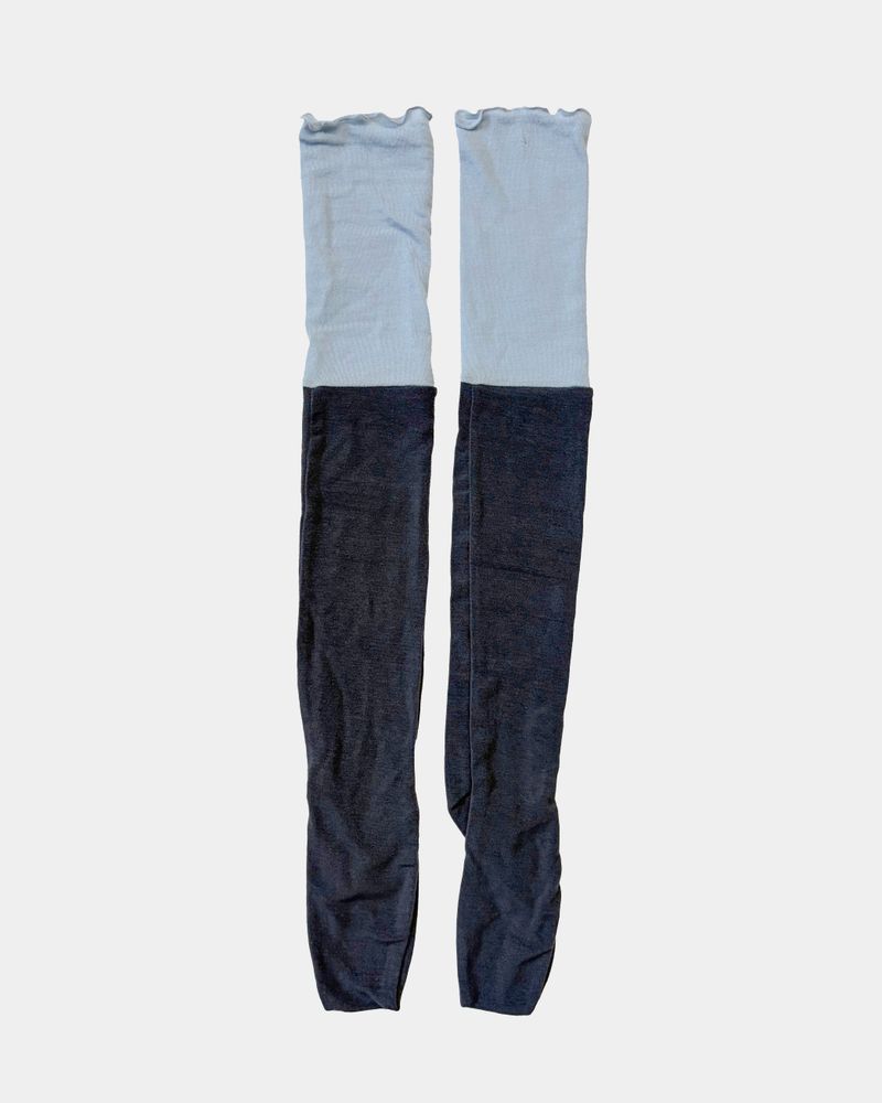 Two-color Knee Socks