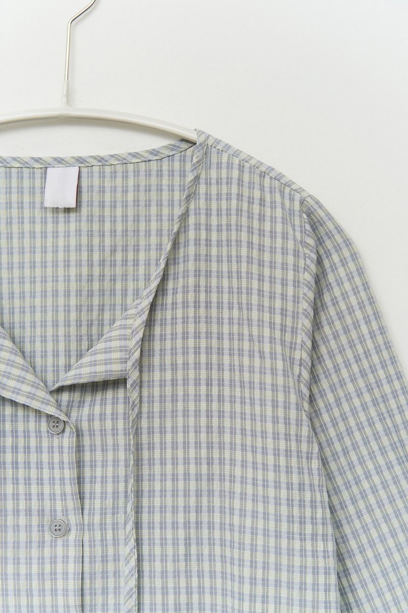 (W) Rei Checked Strap Blouse