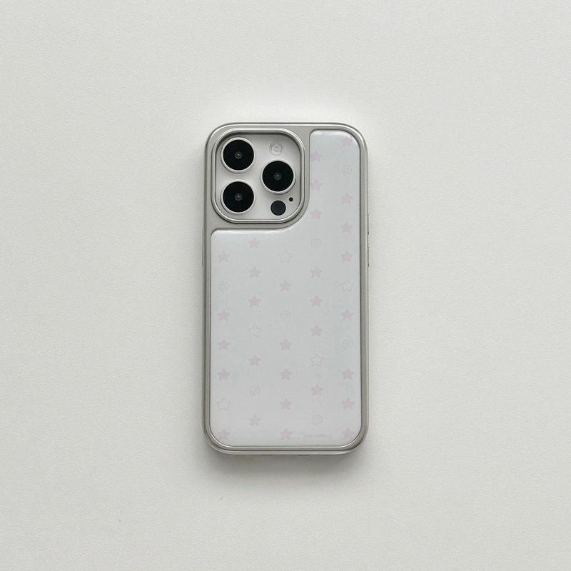 [epoxy] swirl star case - pink