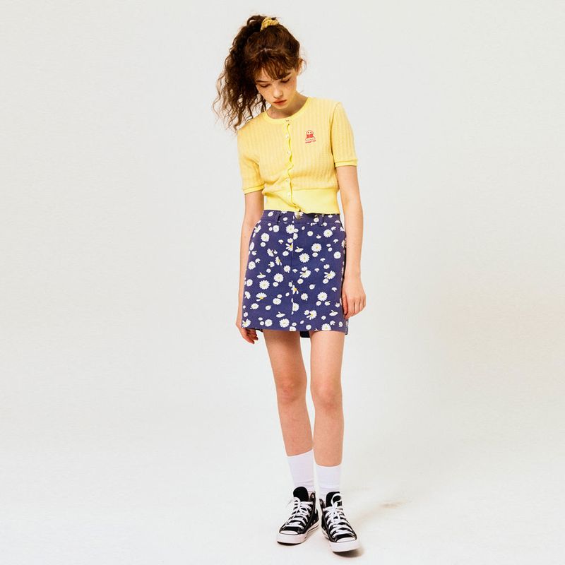 FREAKISH DAISY MINISKIRT (NAVY)