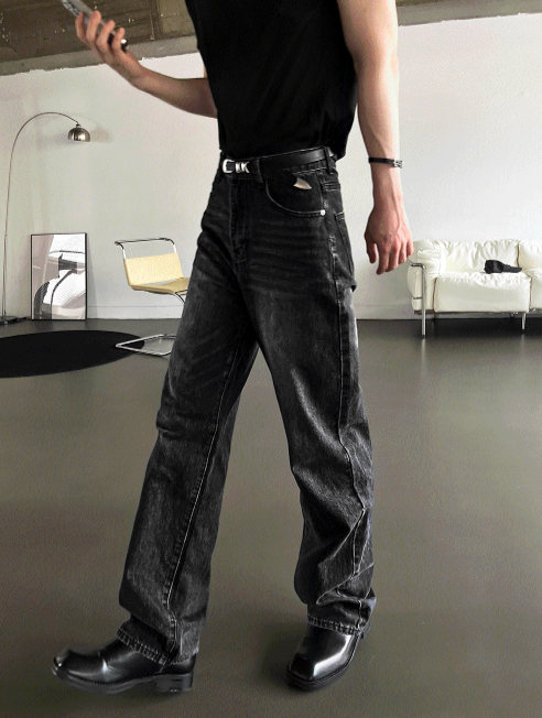 COSYHARU（コシハル）の「ディープフィールワイドデニムパンツ（パンツ）」