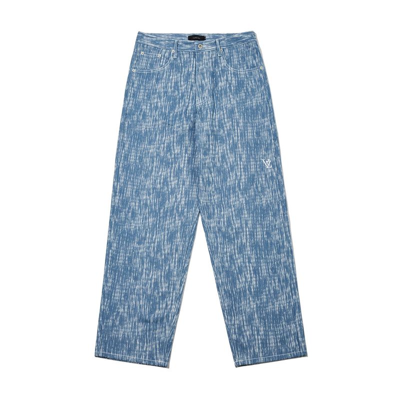 VARZAR(バザール)の「3D Monogram Rain Washing Slub Denim Pants Light Blue(Pants)」