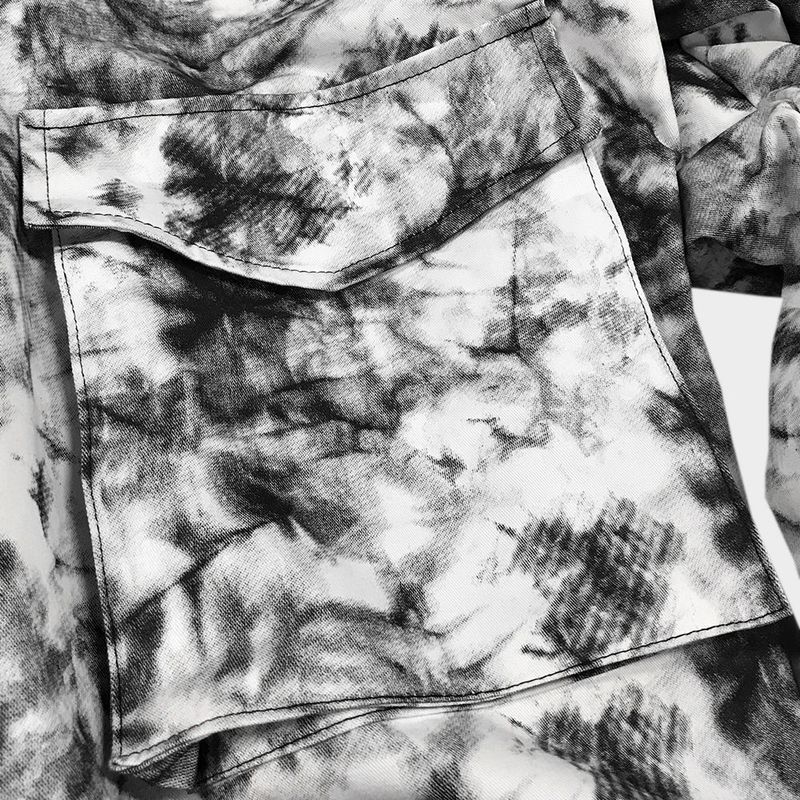 tie-dye crop jacket_white