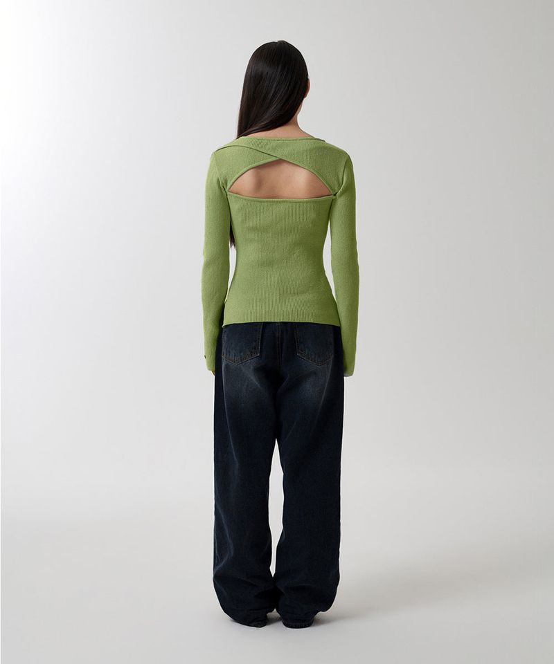 CUT OFF LS KNIT