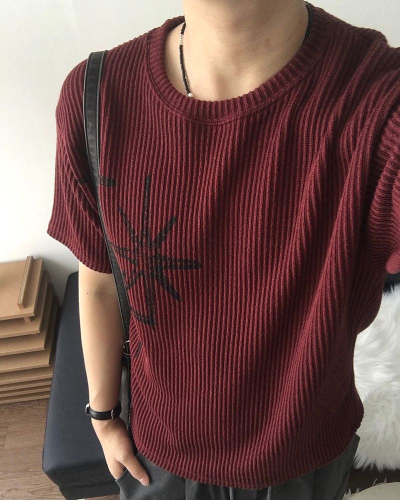 IDF（アイディーエフ）の「Bloom Crop Short Sleeve Knit（Tops）」