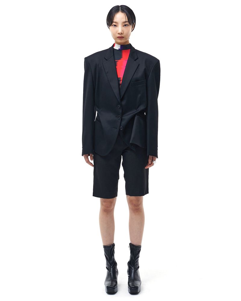 DOZI - Pinched Oversize Tailored Jacket _ BLACK