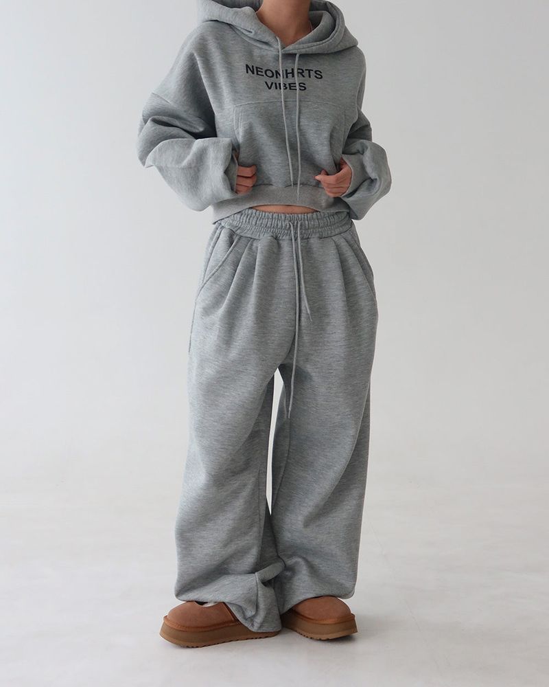 Vibe napping hoodie & long pants two-piece set
