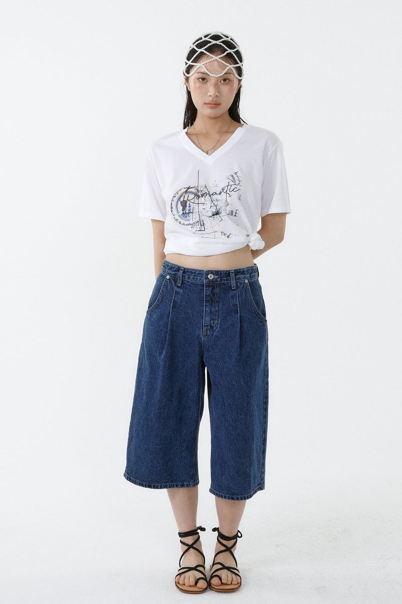 GALAXY V-NECK T-SHIRT_WHITE