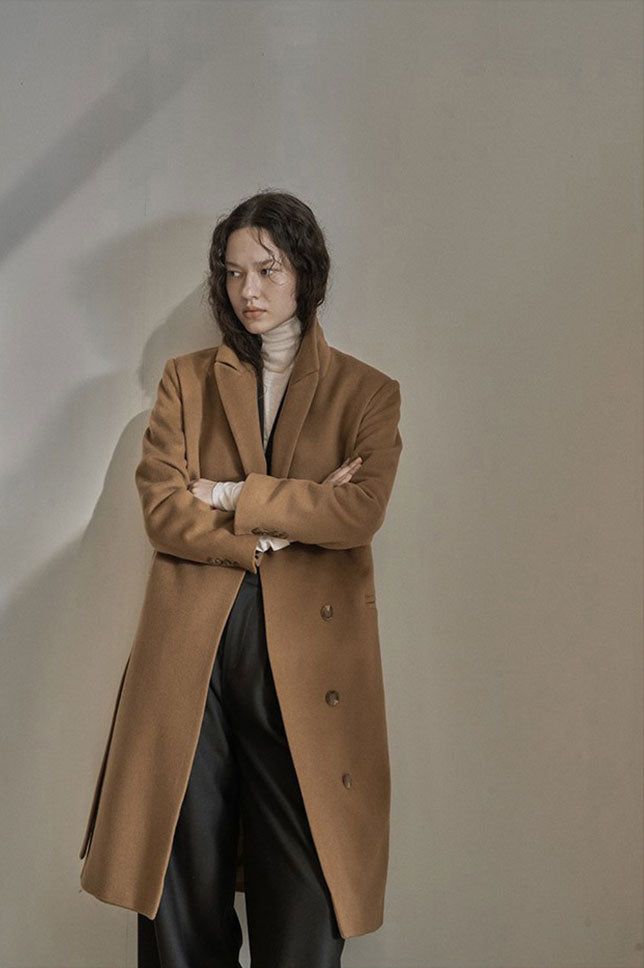 ASYM COAT_CAMEL