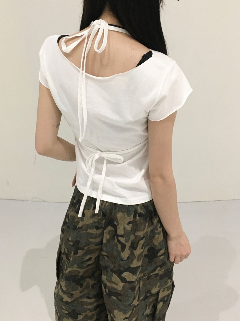 Fix Rivet Halterneck T-shirt (2c)