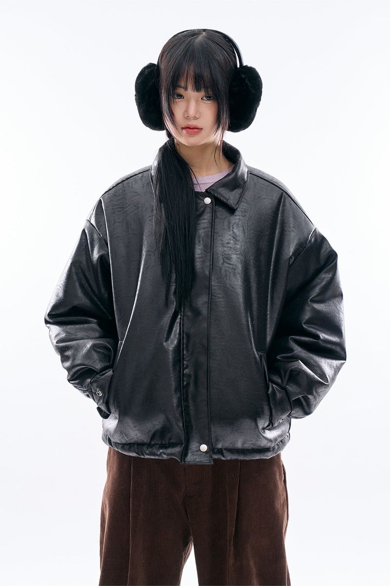 Raucohouse(ラウコハウス)の「Bolt padded leather jacket(Jackets/Outerwear)」