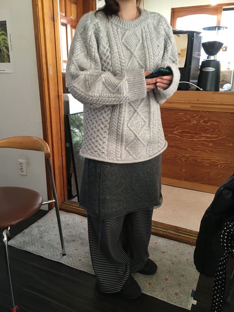 Note cable knitwear