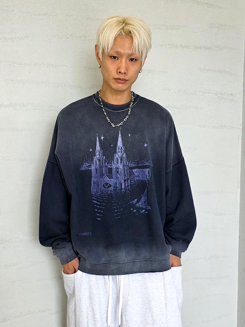 VENTIQUE Castle sweatshirt 2color