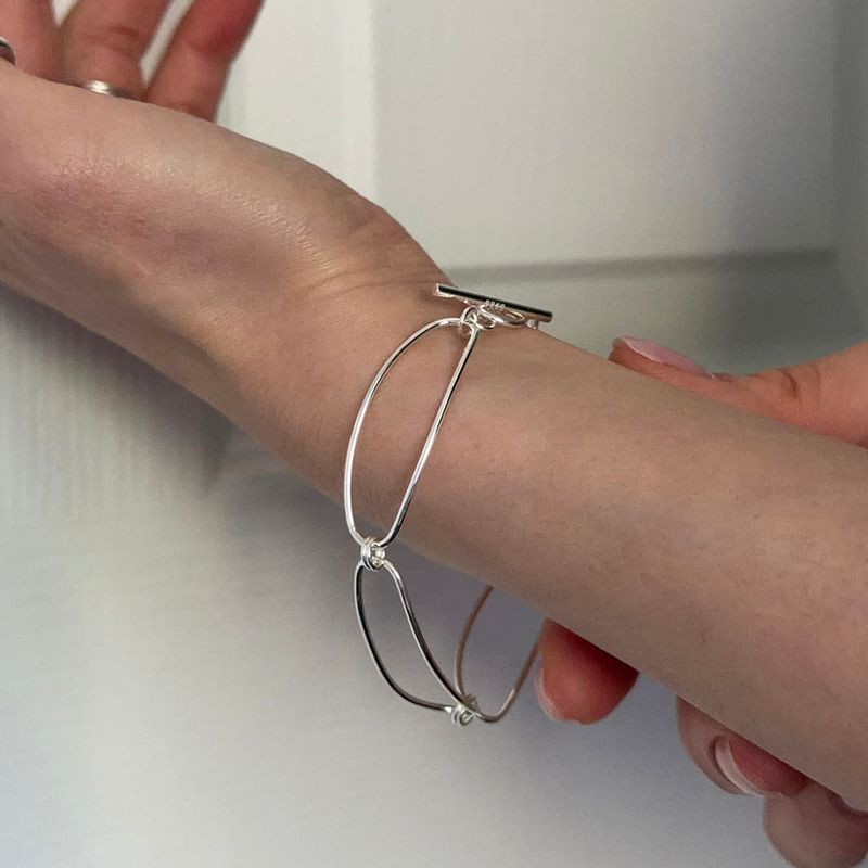 MOSXE（モスクス）の「[925silver] コネクティングリンクブレスレット（アクセサリー）」