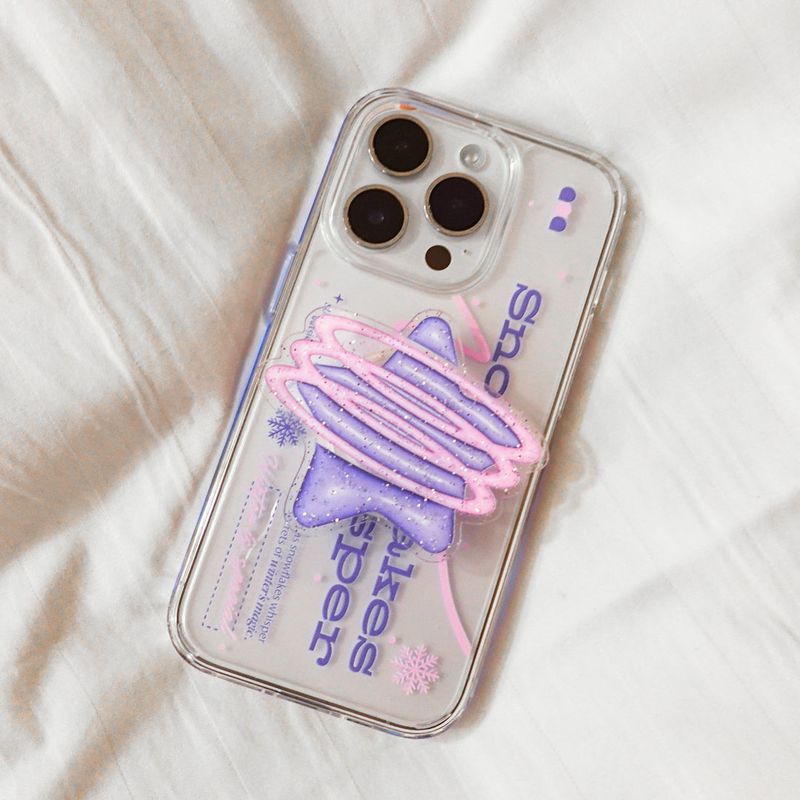 【MADE】(2type) Snow Pink Jelly hard Phone case