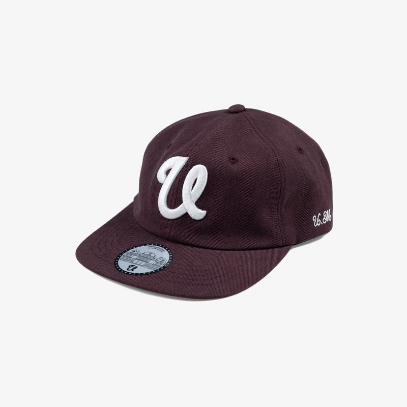 Vintage 6 Panel Cap_Burgundy