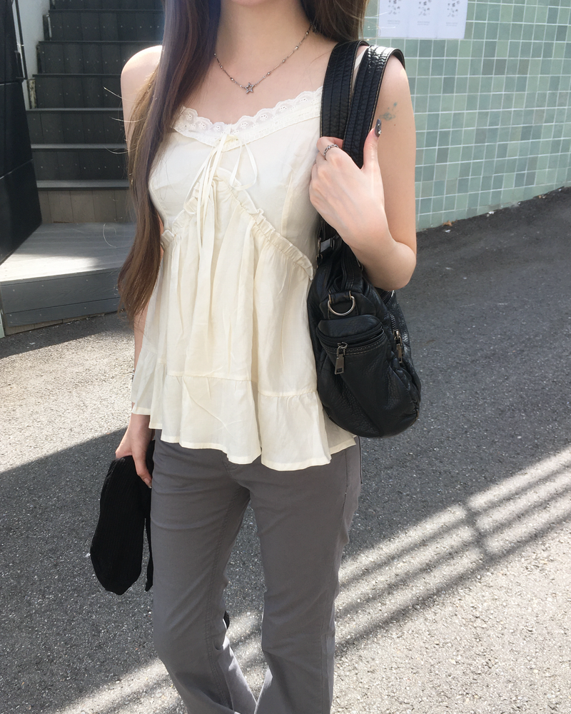 Shirring banding sapn boots cut pants