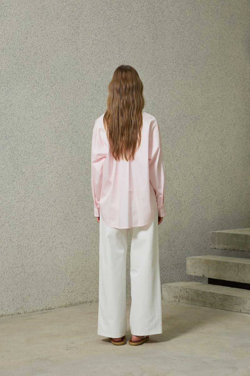 BRIGHT OVERSIZED SHIRT / PINK