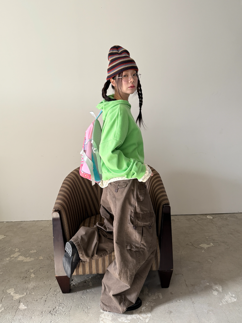 museum dyeing cargo pants