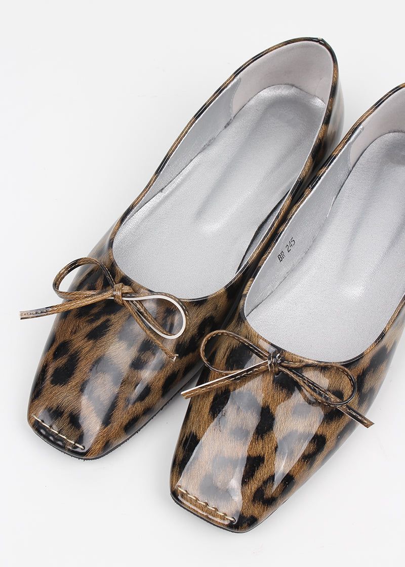 LEOPARD FLAT SHOES