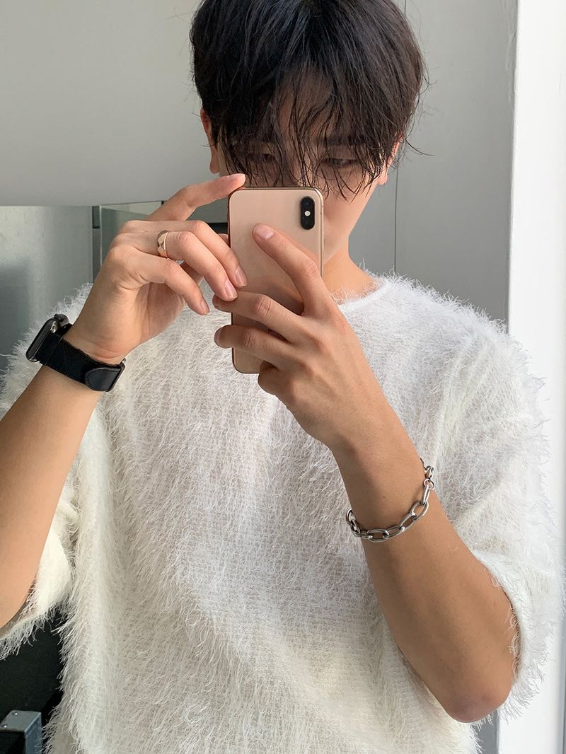 ASCLO（エジュクロ）の「Unique Mohair Short Sleeve T Shirt (3color)（Tops）」