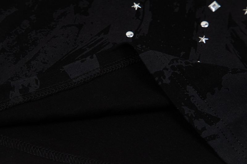 Sena Grunge Stud Print Slim Tank Top