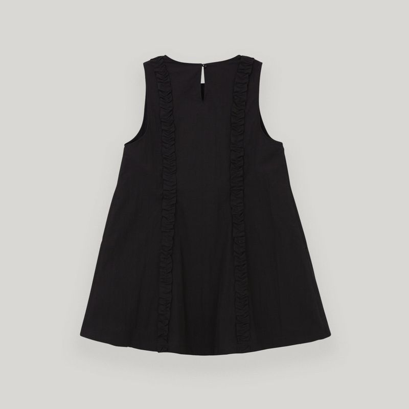 Black Ruffle Mini Dress