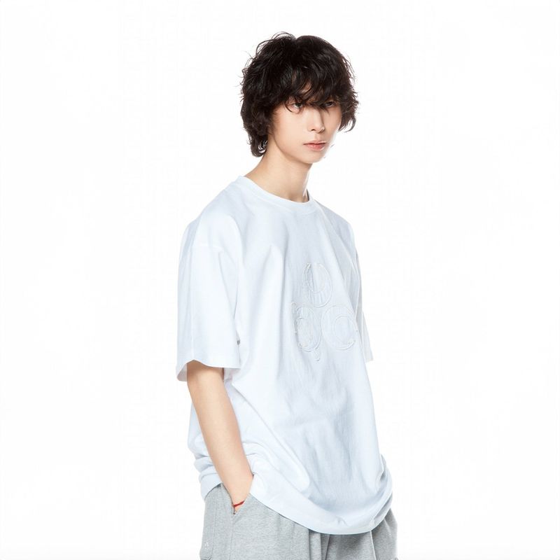 (DUC) Symbol Appliqué T-Shirt White