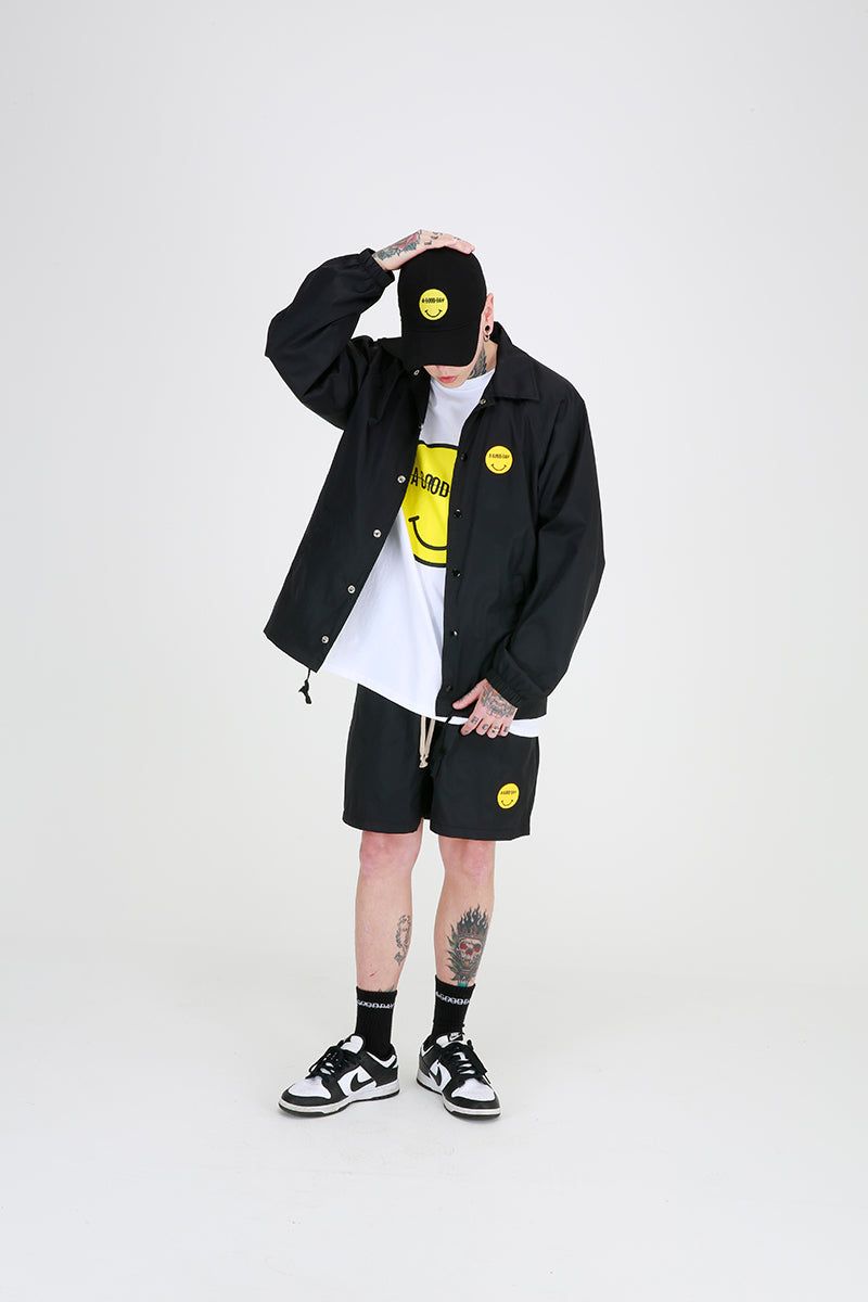 SMILE HALF PANTS (BLACK)