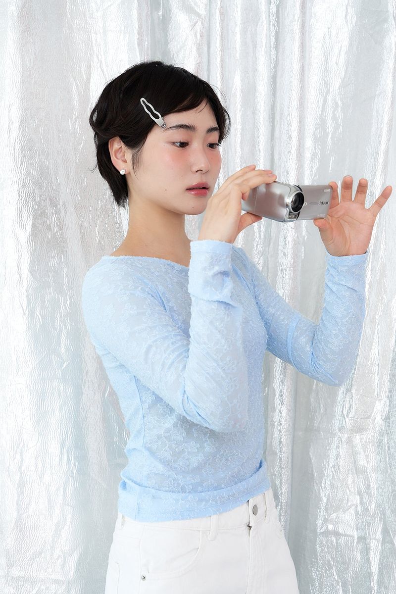 [2SET] metal wave hair pin - silver