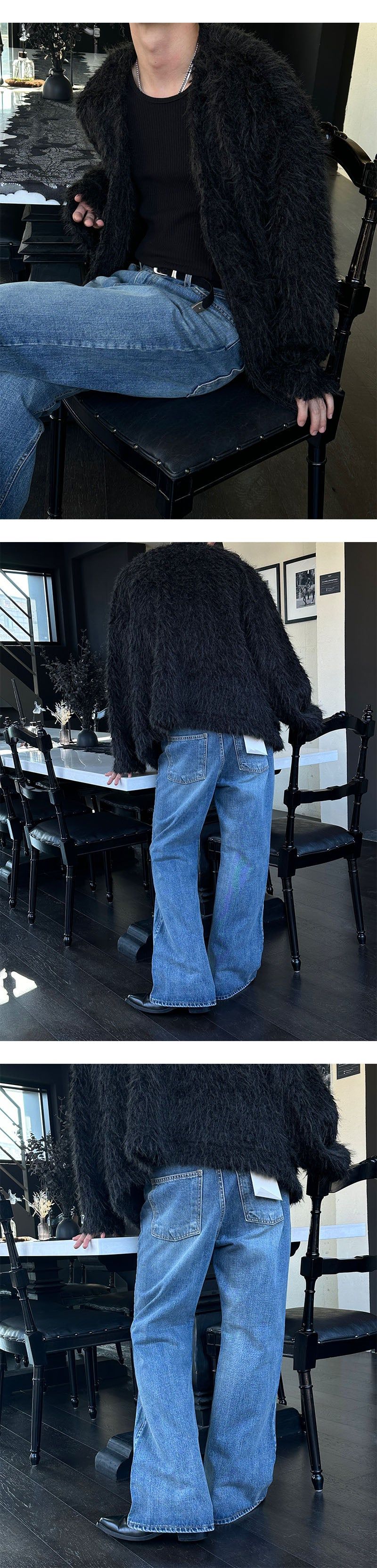 [Unisex] Daily flare denim pants