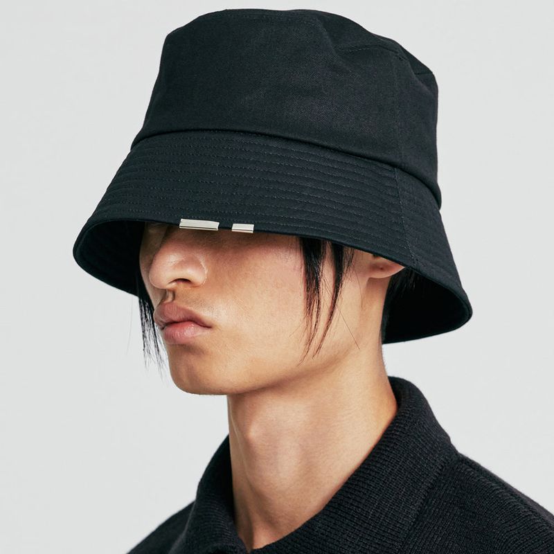 cotton drop tip bucket hat
