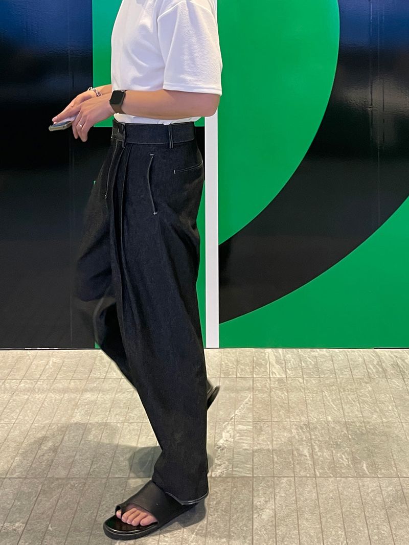 Oh Stitch Denim Slacks (2color)