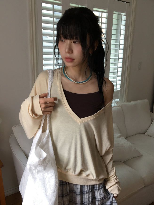 Leme Basic Color Layered Sleeveless