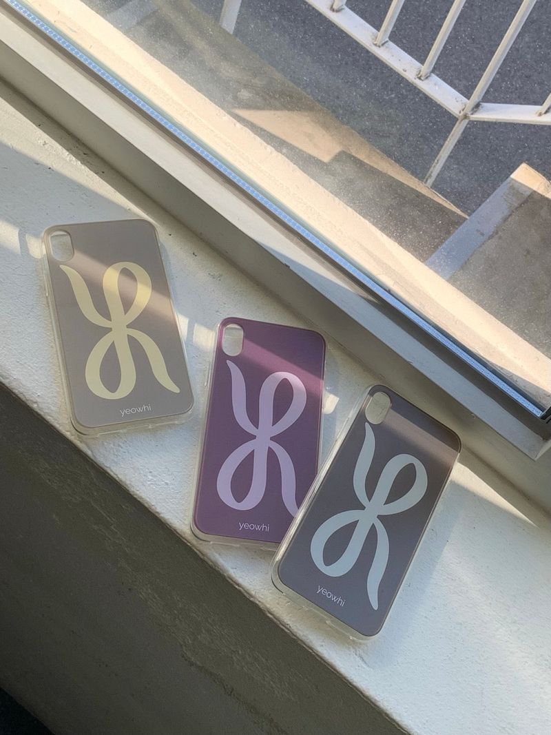 [MADE] yeowhi logo case jellhard case reddish brown