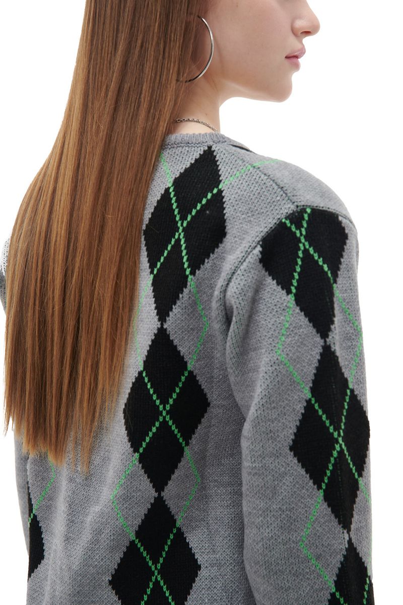 ARGYLE CARDIGAN