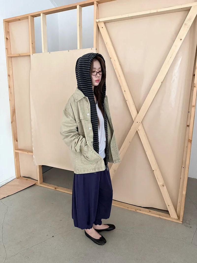 vintage washing work jacket