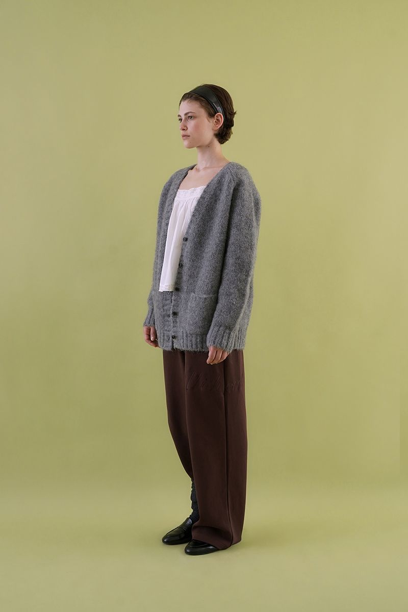 Softy alpaca cardigan_gray