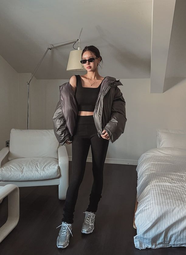 [set item] Maison fleece leggings set