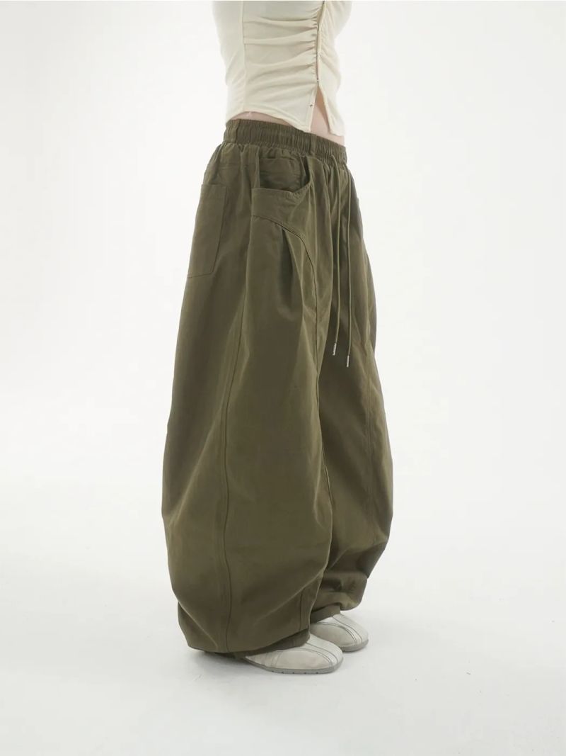 Benny cotton wide pants -4C