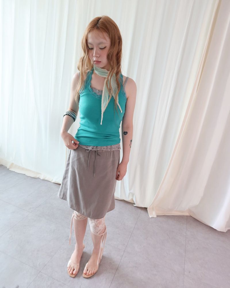 REVERSE LACE CAMI