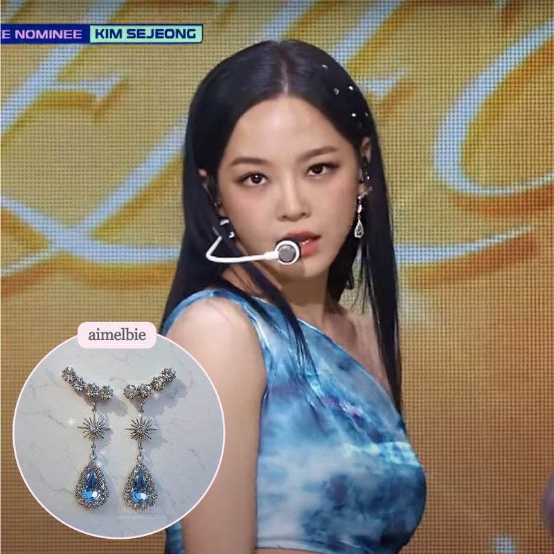 [IVE Liz Earring] Stellar Elf Earring - Light Sapphire